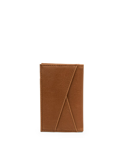YORK Vegan Card Holder - Vintage | Color: Brown - variant::chili