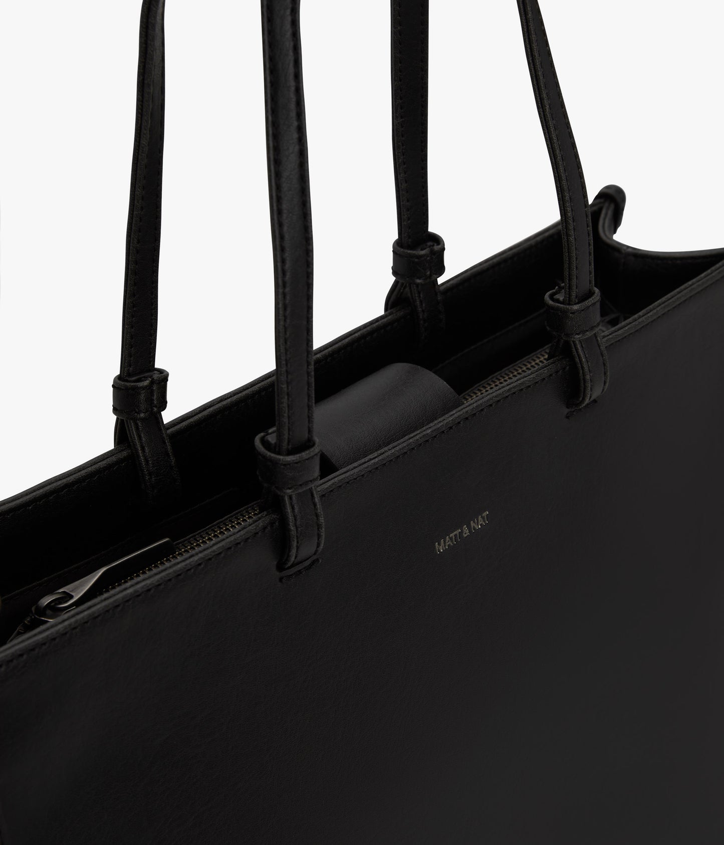 CALINA Vegan Tote Bag - Vintage | Color: Black - variant::black