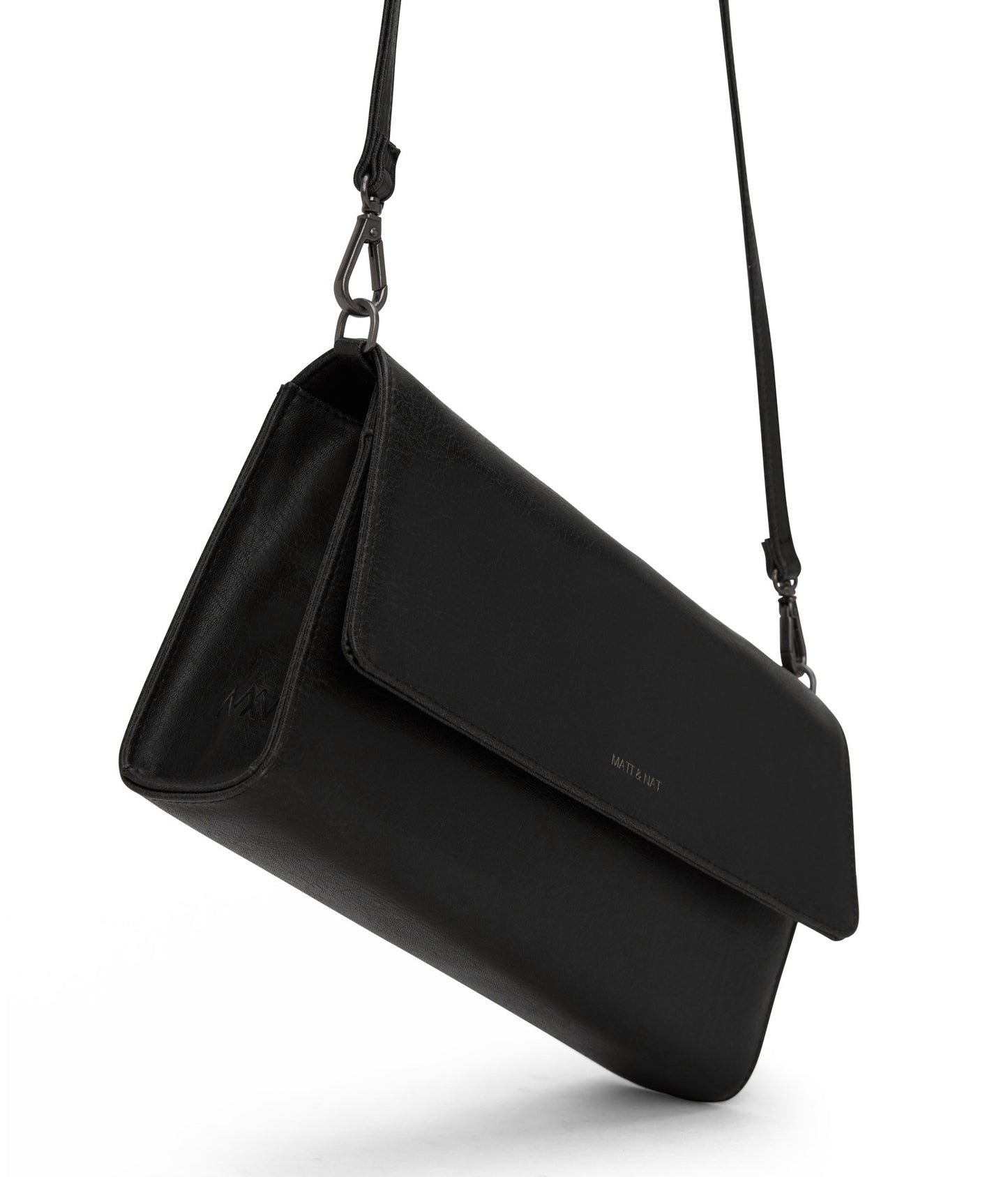 DREWLG Large Vegan Crossbody Bag - Vintage | Color: Black - variant::black