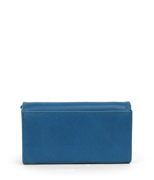DREWLG Large Vegan Crossbody Bag - Vintage | Color: Blue - variant::bluejay