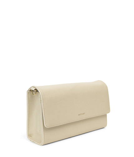 DREWLG Large Vegan Crossbody Bag - Vintage | Color: White - variant::vanilla