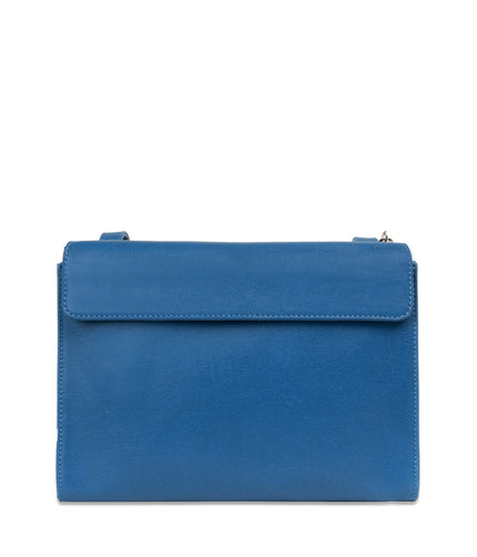 LEIA Vegan Shoulder Bag - Vintage | Color: Blue - variant::bluejay