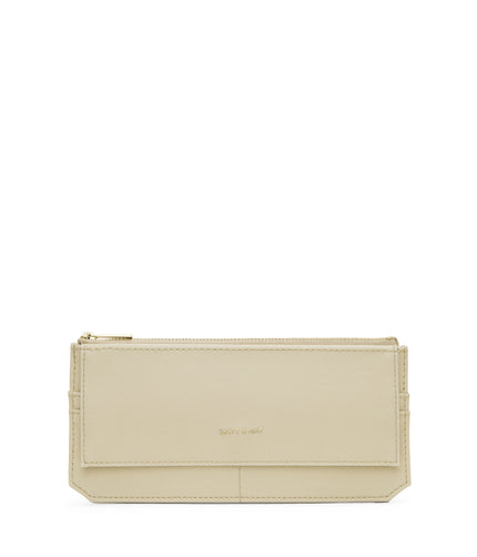 PERLA Vegan Flat Wallet - Vintage | Color: White - variant::vanilla