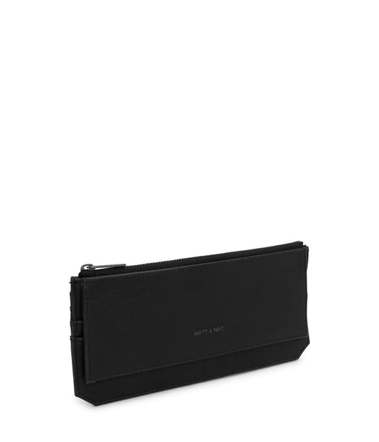 PERLA Vegan Flat Wallet - Vintage | Color: Black - variant::black