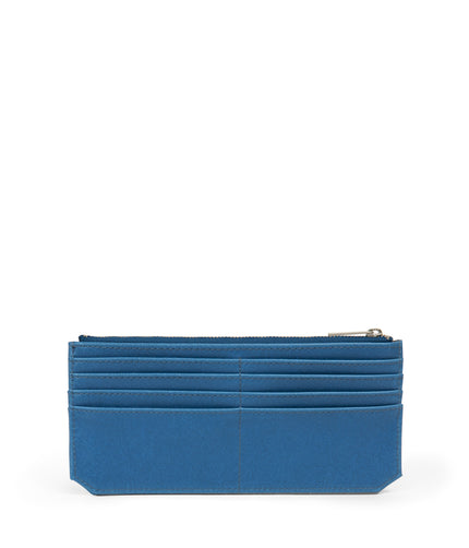 PERLA Vegan Flat Wallet - Vintage | Color: Blue - variant::bluejay