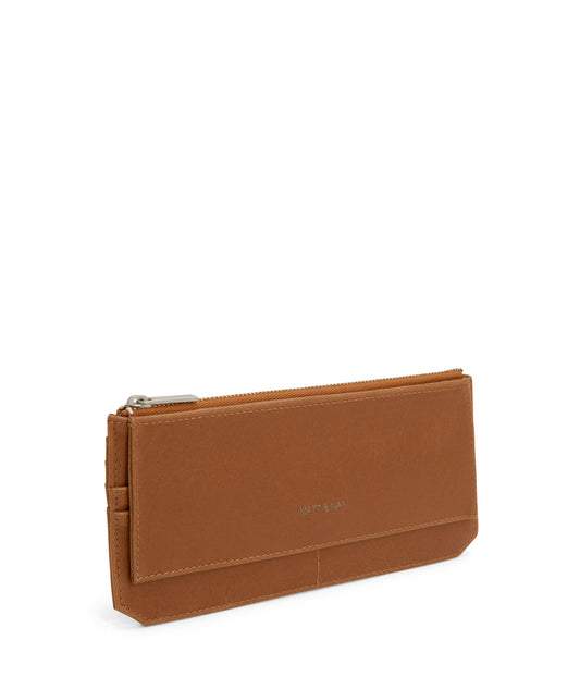 PERLA Vegan Flat Wallet - Vintage | Color: Brown - variant::chili