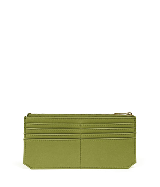 PERLA Vegan Flat Wallet - Vintage | Color: Green - variant::frog