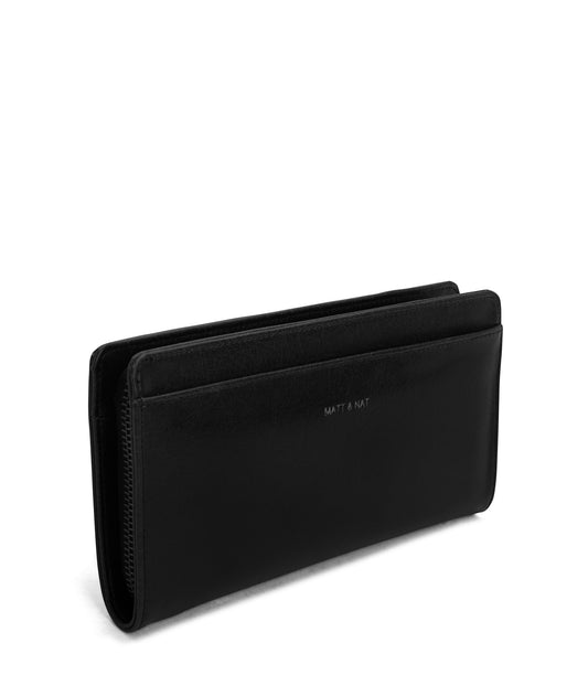 WEBBER Vegan Wallet - Vintage | Color: Black - variant::black