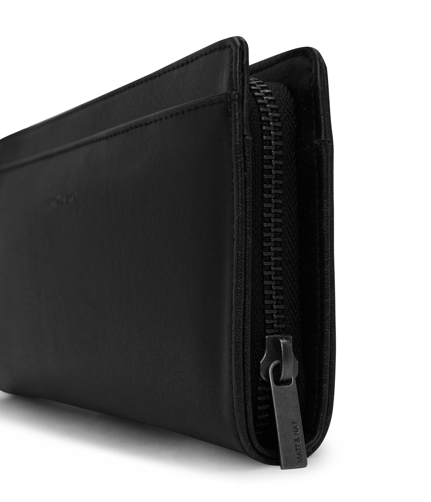 WEBBER Vegan Wallet - Vintage | Color: Black - variant::black