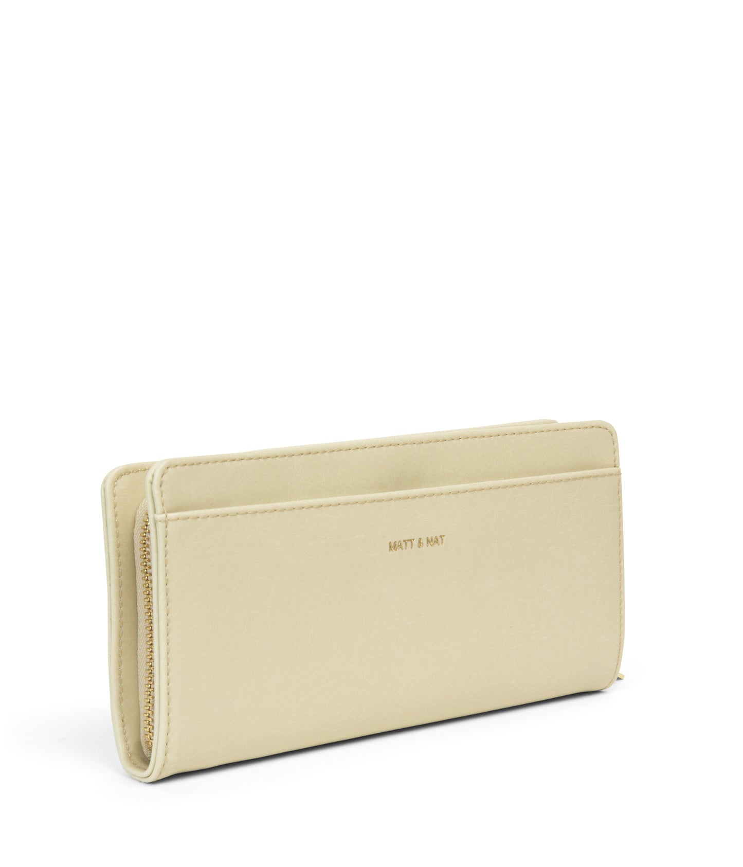 WEBBER Vegan Wallet - Vintage | Color: White - variant::vanilla