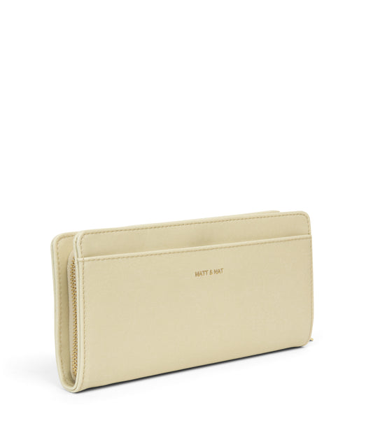 WEBBER Vegan Wallet - Vintage | Color: White - variant::vanilla