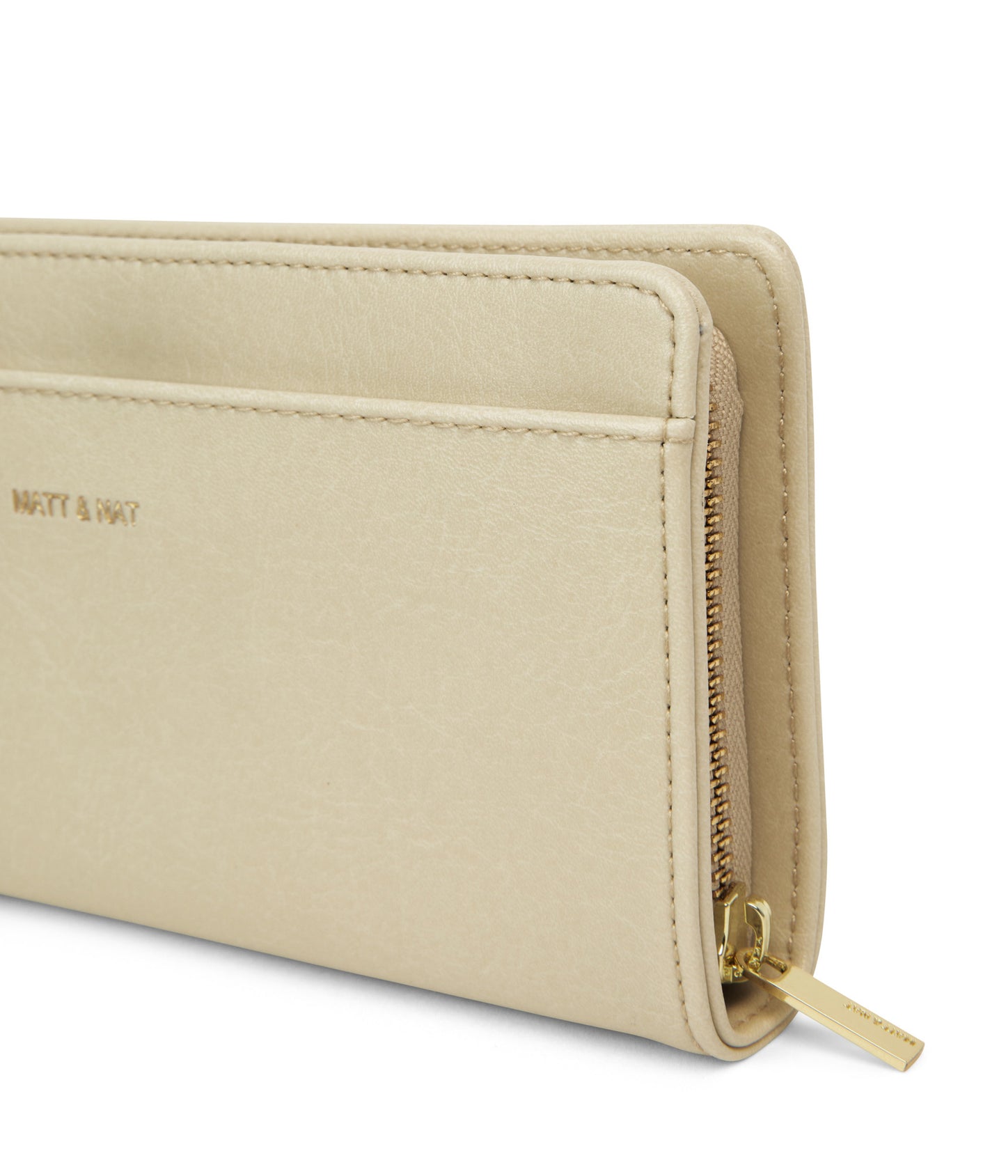 WEBBER Vegan Wallet - Vintage | Color: White - variant::vanilla