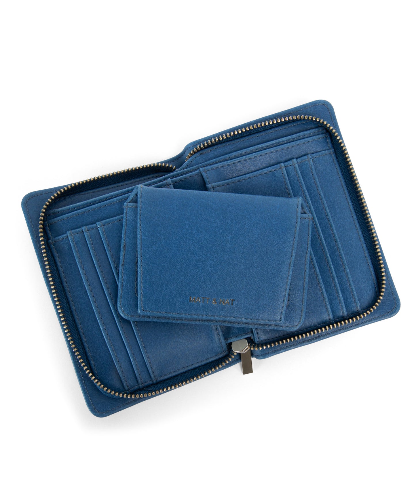 WEBBERSM Small Vegan Wallet - Vintage | Color: Blue - variant::bluejay