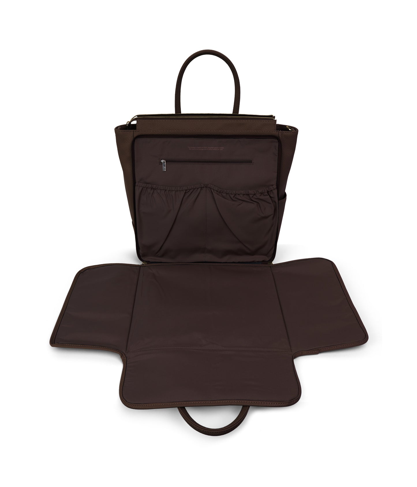 PERCIO Vegan Diaper Bag - Purity | Color: Brown - variant::chocolate