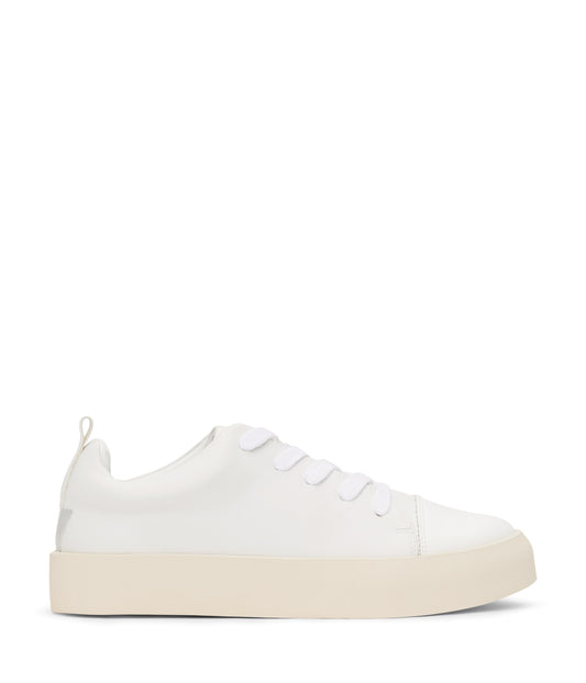 MARCI Women's Vegan Sneakers | Color: White, Silver - variant::white silver