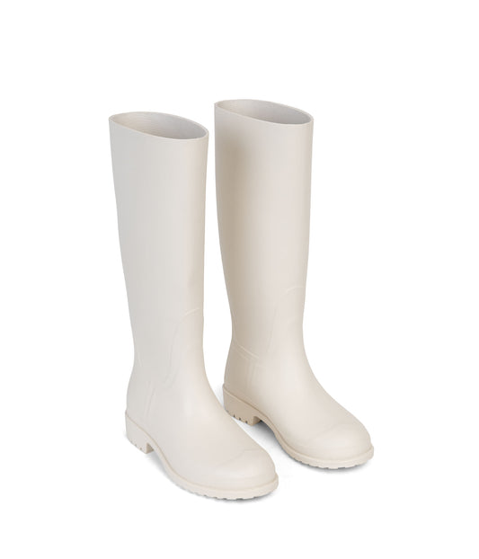 OTOKI Women's Tall Vegan Rain Boots | Color: Off White - variant::off white