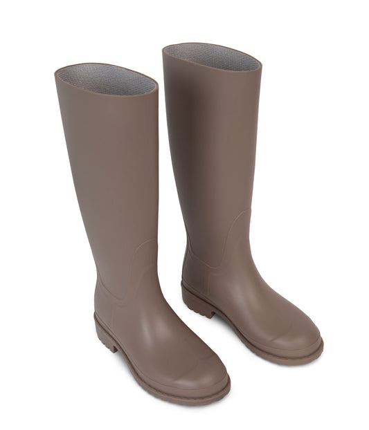 OTOKI Women's Tall Vegan Rain Boots | Color: Beige - variant::soy