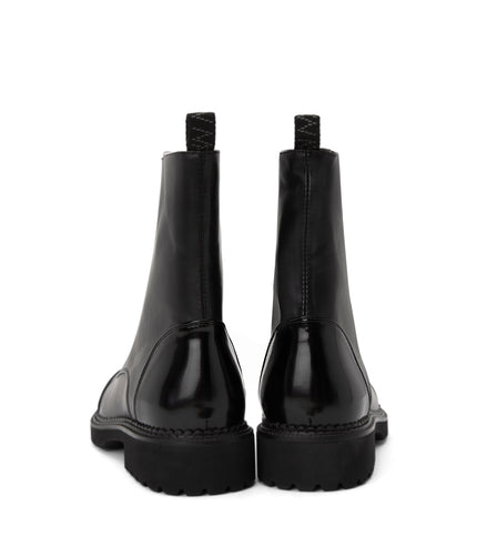 JASMIN Women's Vegan Combat Boots | Color: Black - variant::black