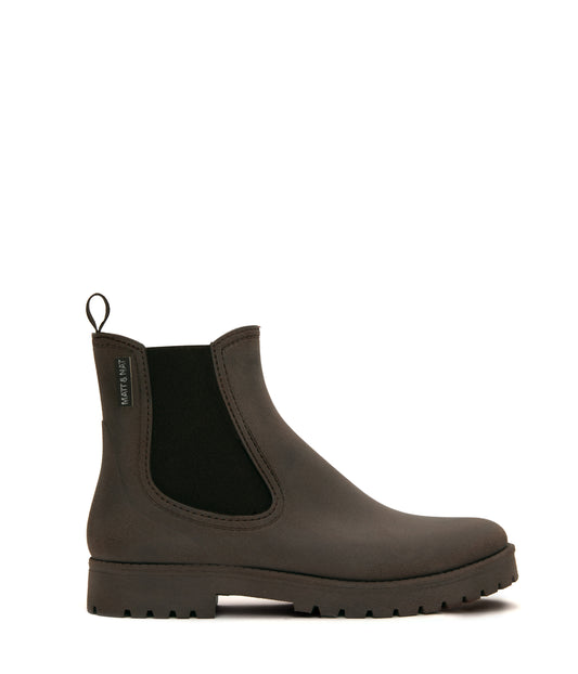 LANEY Women's Vegan Rain Boots | Color: Brown - variant::matbro