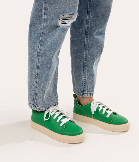 MARCI Women's Vegan Sneakers | Color: Green - variant::green