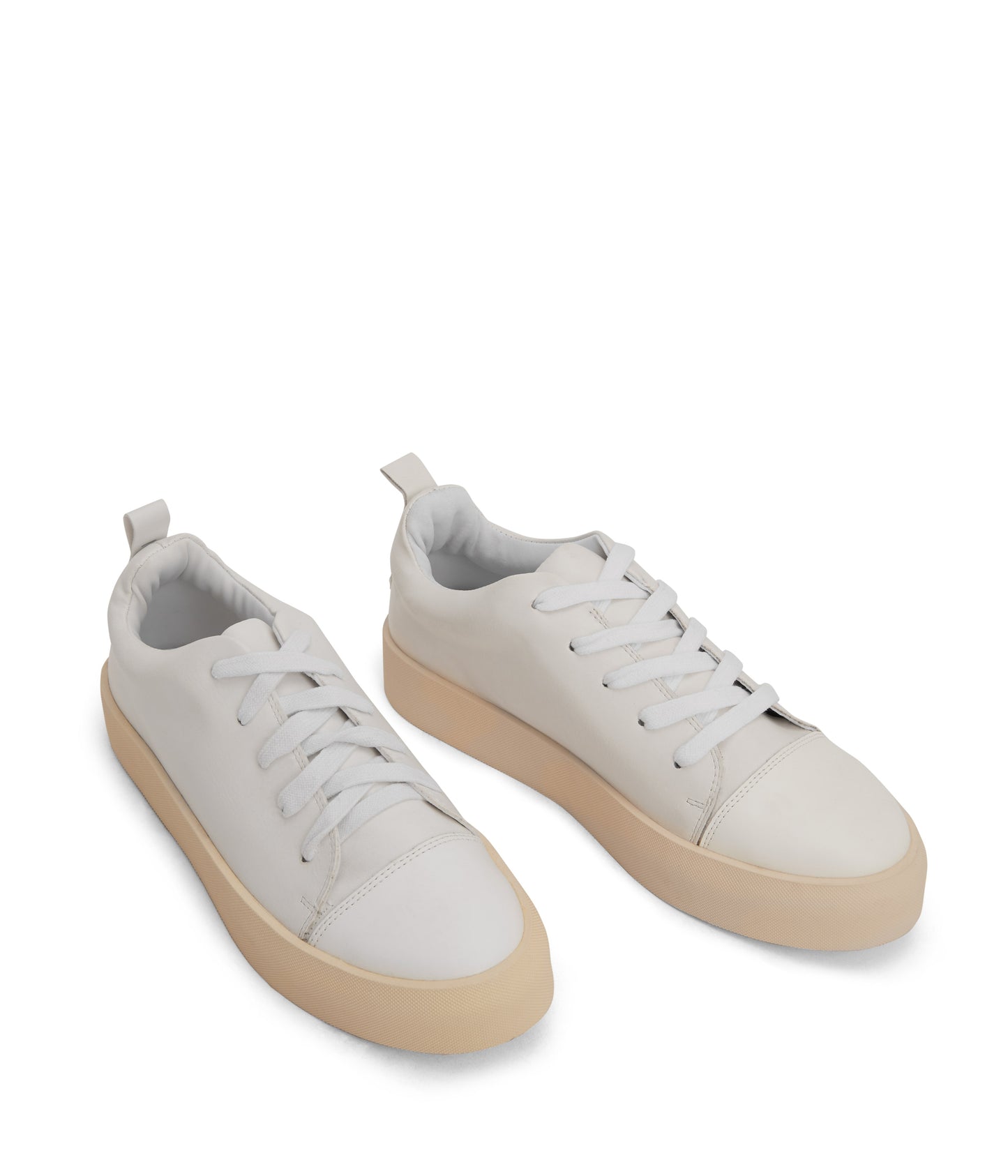 MARCI Women's Vegan Sneakers | Color: White, Silver - variant::white silver