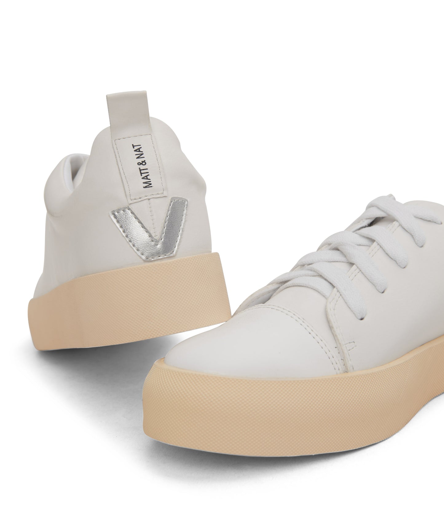 MARCI Women's Vegan Sneakers | Color: White - variant::white