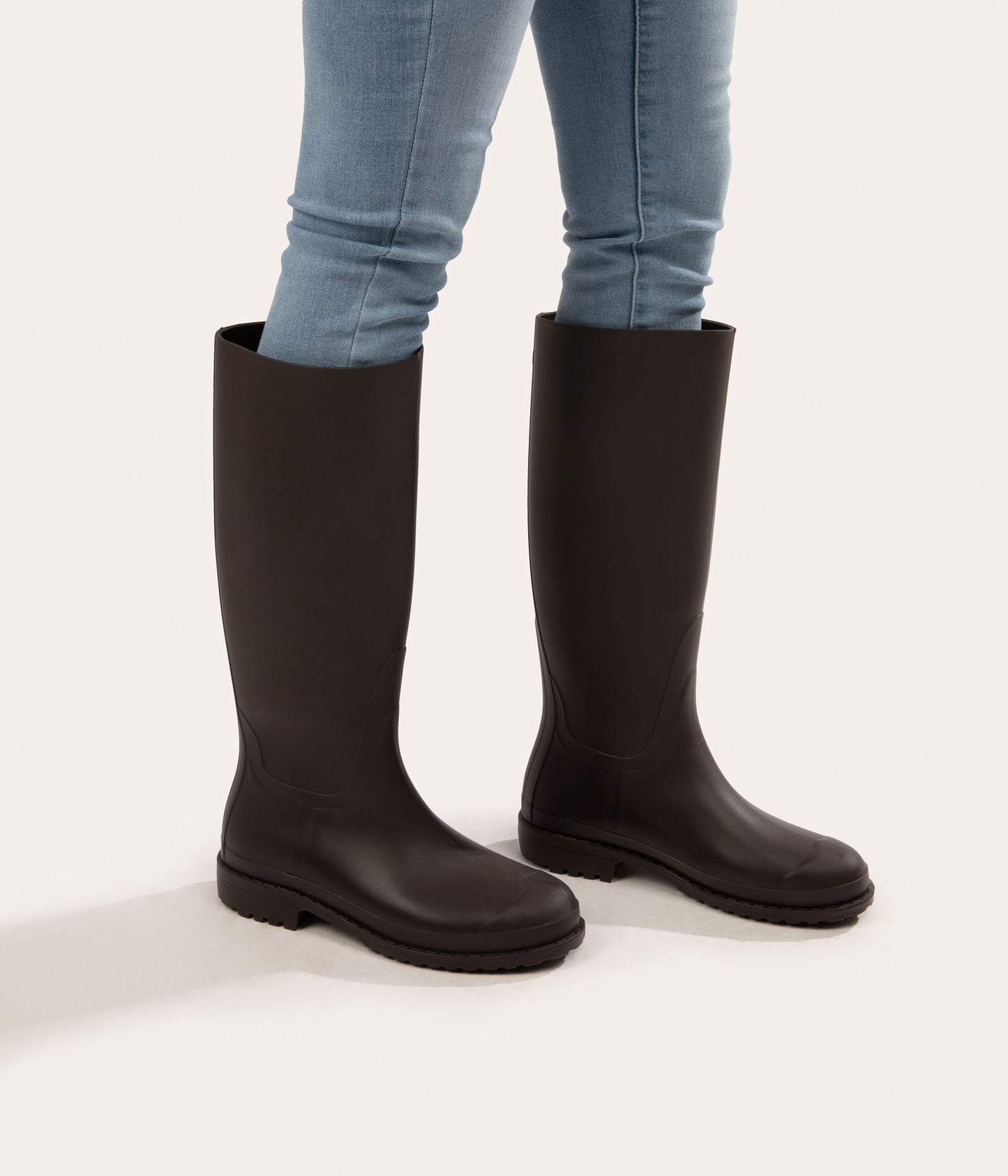 OTOKI Women's Tall Vegan Rain Boots | Color: Off White - variant::off white