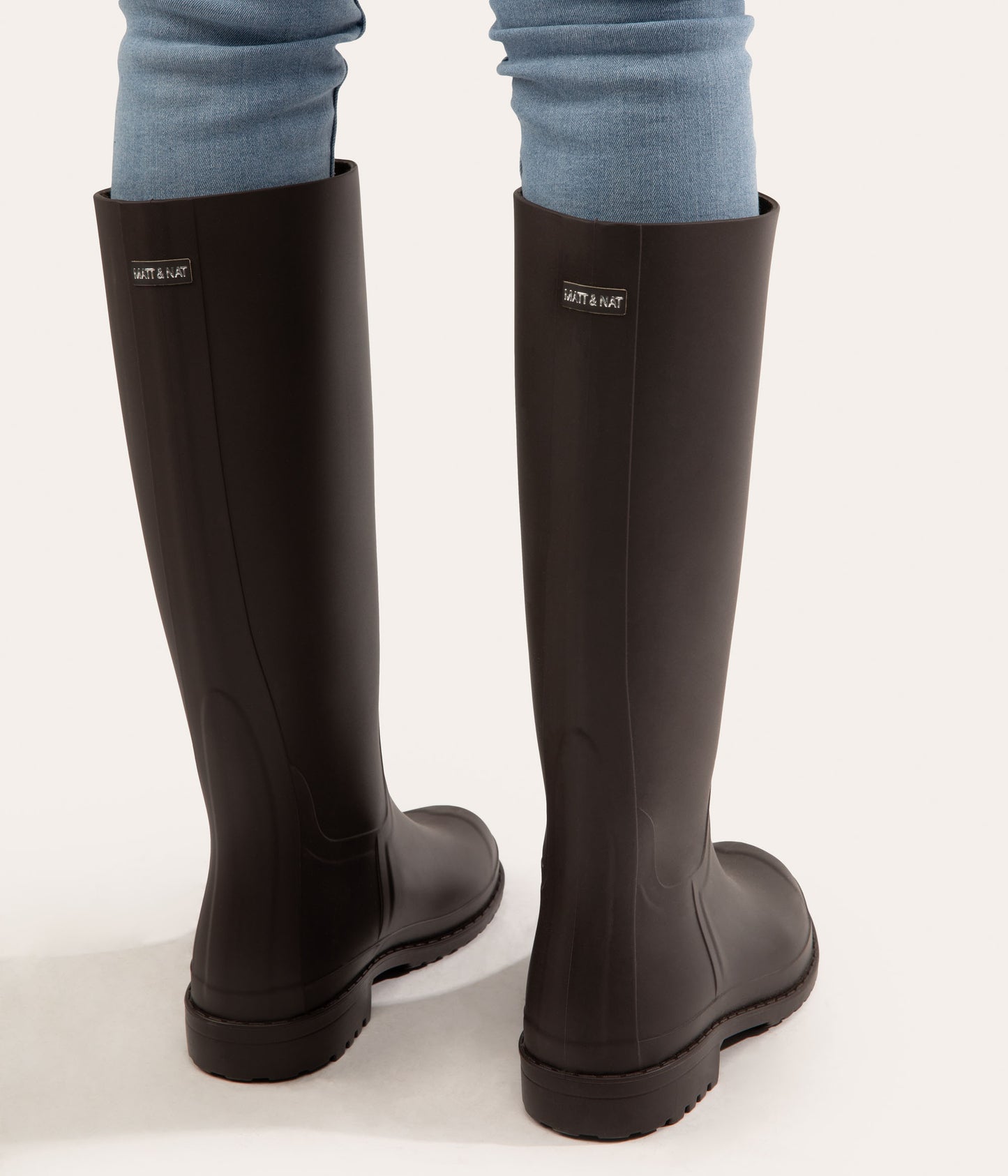 OTOKI Women's Tall Vegan Rain Boots | Color: Off White - variant::off white