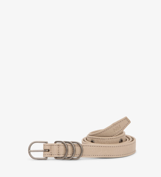 JULEP Women's Vegan Skinny Belt | Color: Grey - variant:koala