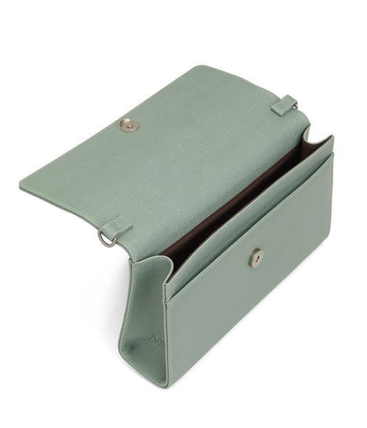 DREWLG Large Vegan Crossbody Bag - Vintage | Color: Green - variant::jade