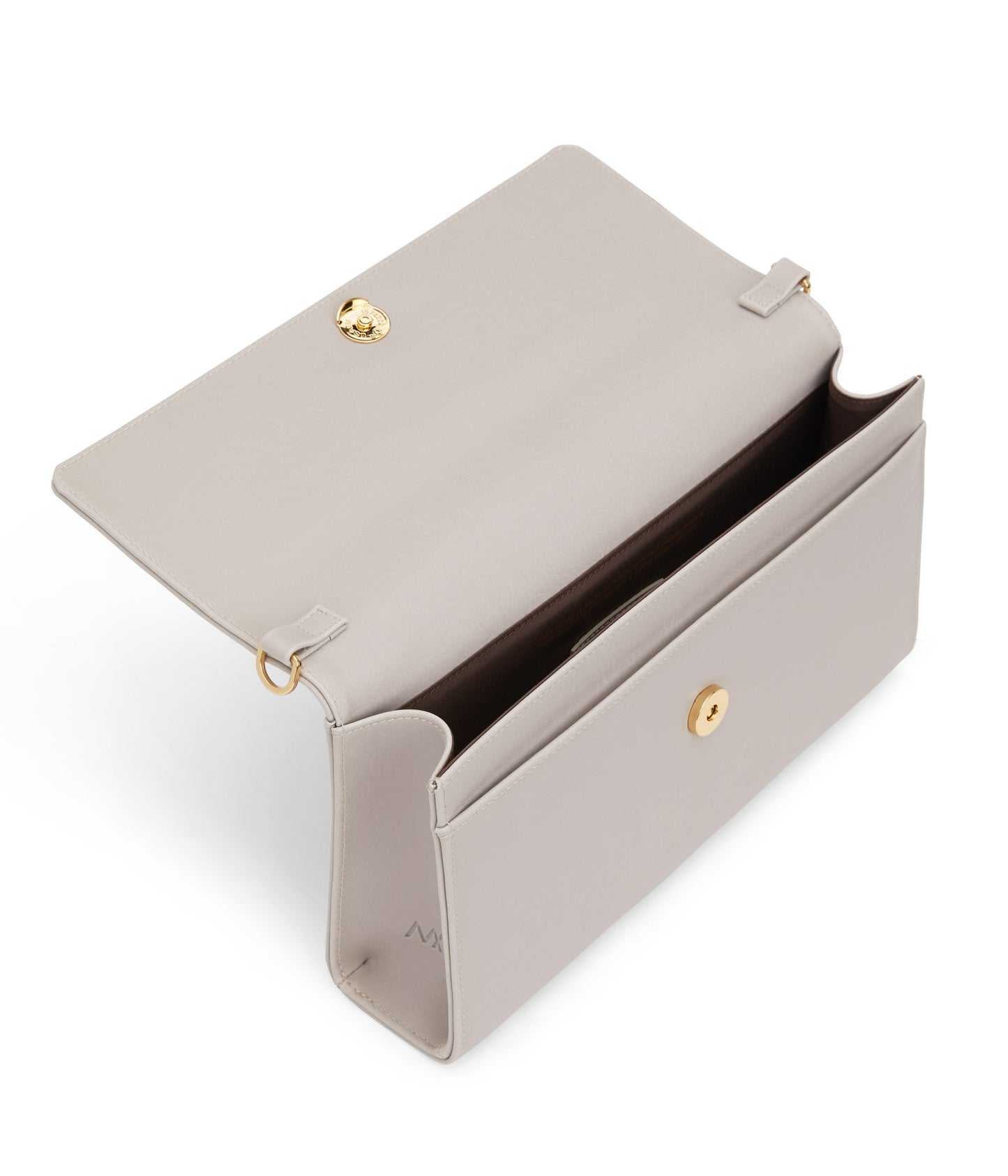 DREWLG Large Vegan Crossbody Bag - Vintage | Color: Grey - variant::pearl