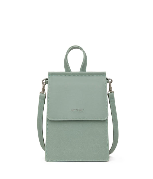 THESSA Vegan Crossbody Bag - Vintage | Color: Green - variant::jade