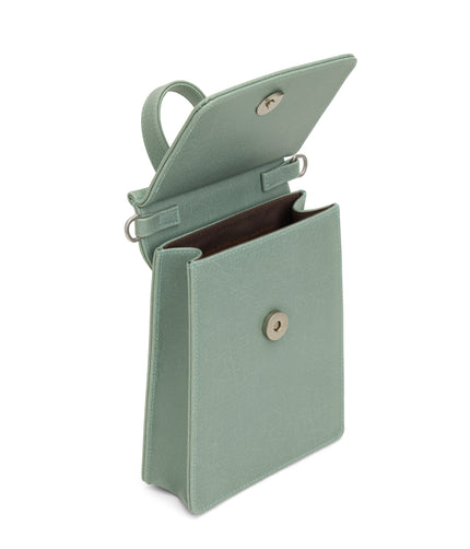 THESSA Vegan Crossbody Bag - Vintage | Color: Green - variant::jade