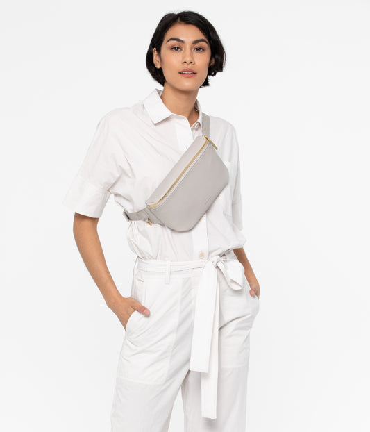 VIE Vegan Fanny Pack - Vintage | Color: Grey - variant::pearl