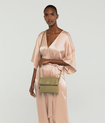 HILEY Vegan Crossbody Bag - Loom | Color: Tan - variant::maple