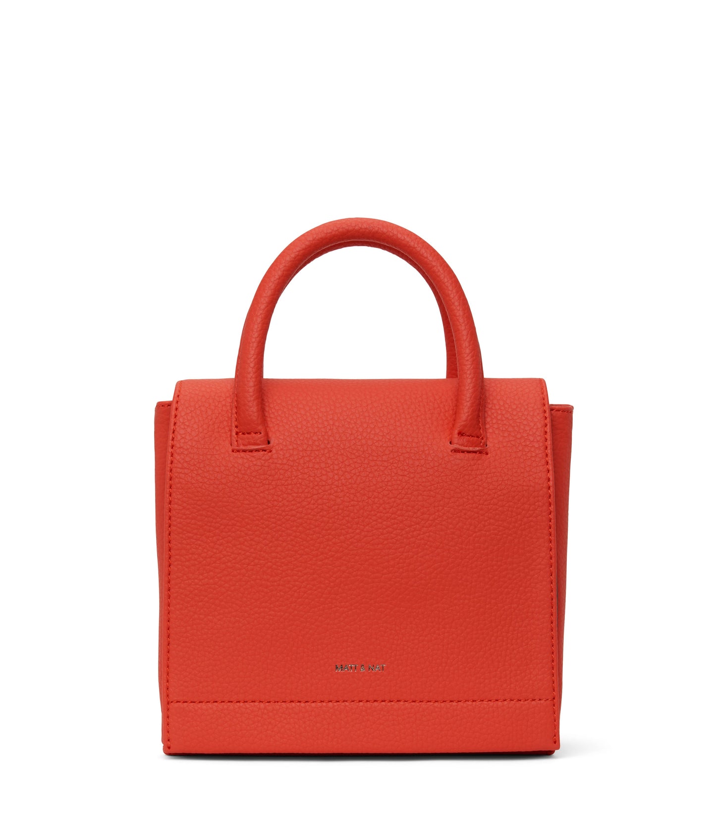 ADELSM Small Vegan Satchel - Purity | Color: Red - variant::fleur