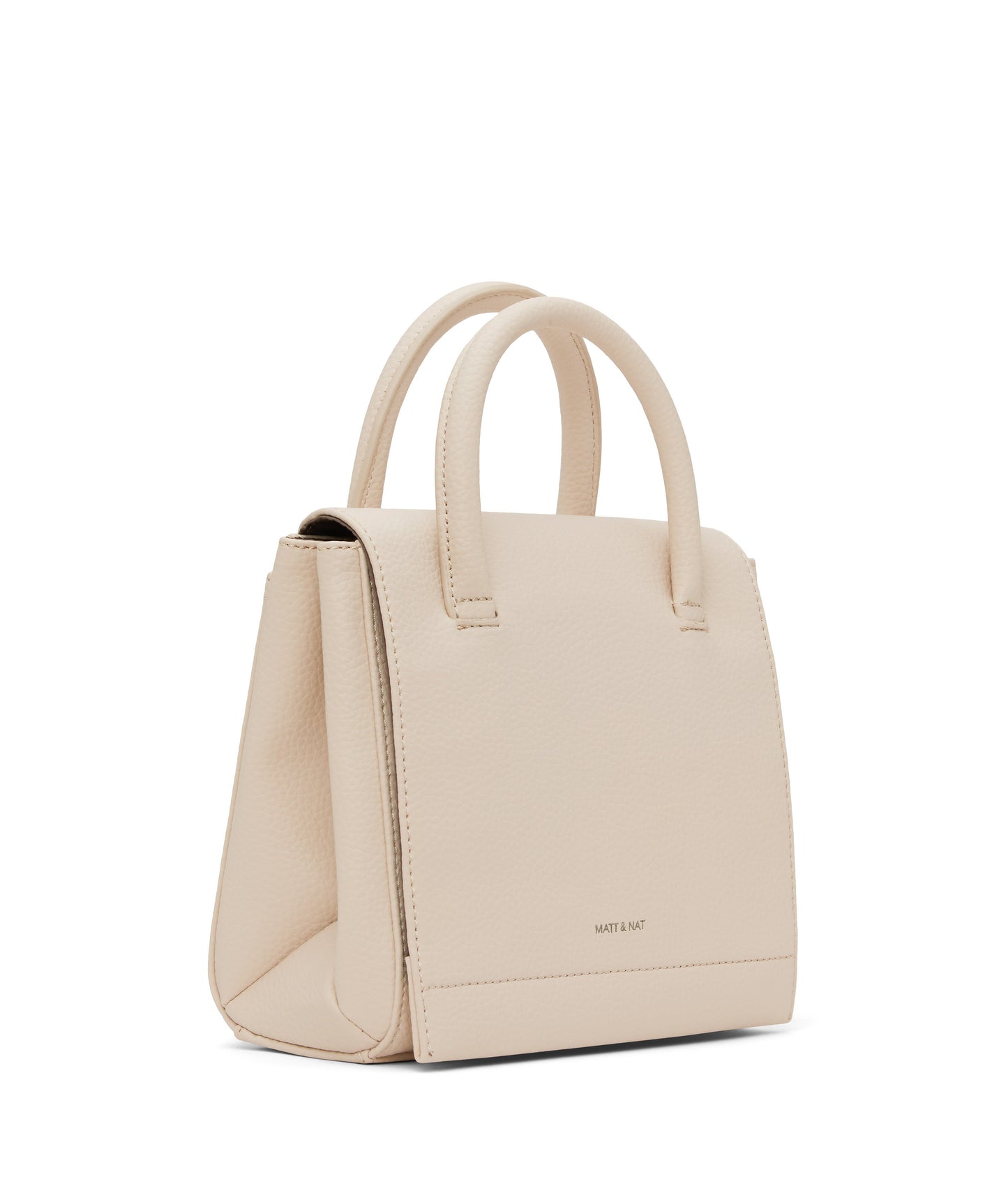 ADELSM Small Vegan Satchel - Purity | Color: Beige - variant::opal