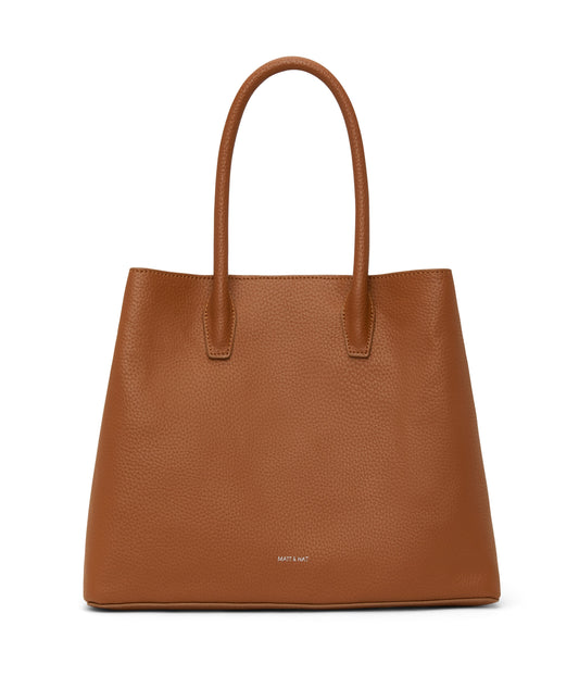 KRISTA Vegan Satchel - Purity | Color: Tan - variant::carotene