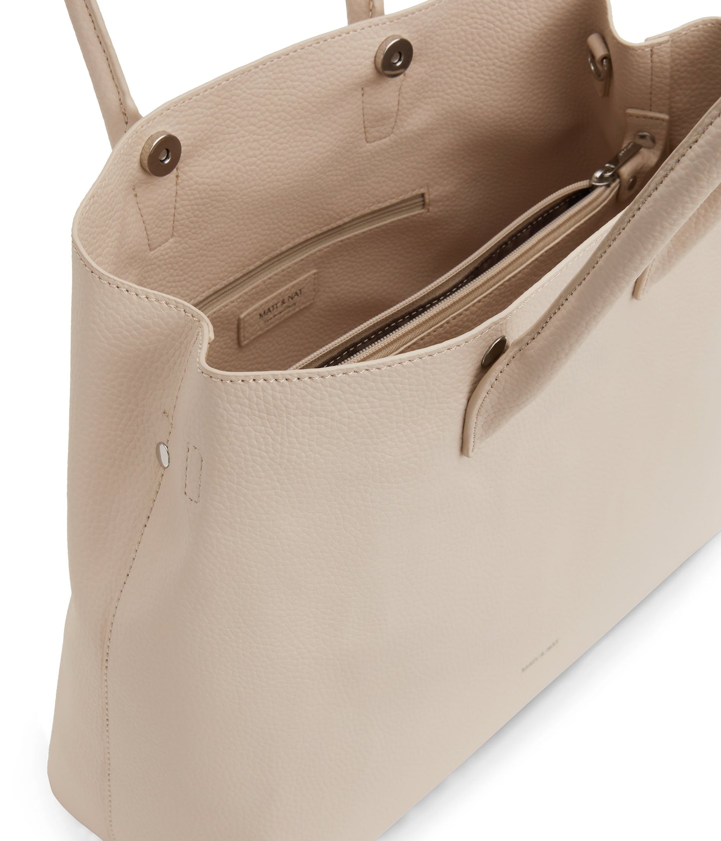 KRISTA Vegan Satchel - Purity | Color: Beige - variant::opal