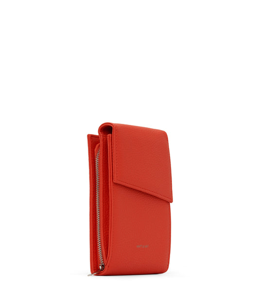 MET Vegan Crossbody Wallet - Purity | Color: Red - variant::fleur