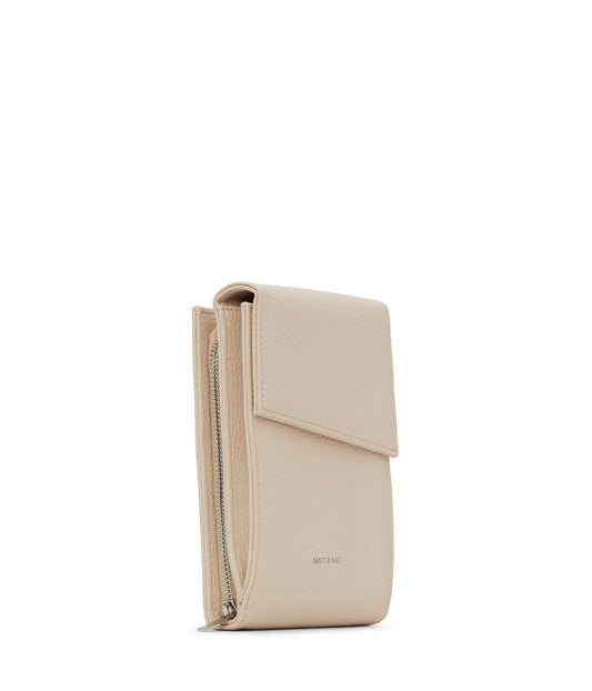 MET Vegan Crossbody Wallet - Purity | Color: Beige - variant::opal