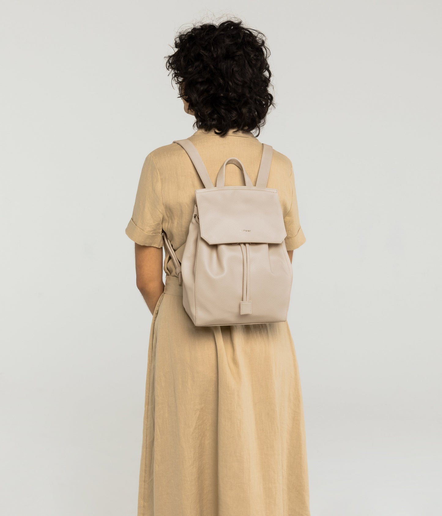 MUMBAI MED Vegan Backpack - Purity | Color: Tan - variant::carotene