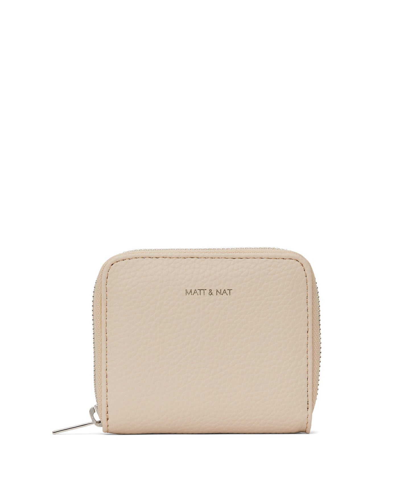 RUE Small Vegan Zip Wallet - Purity | Color: Beige - variant::opal