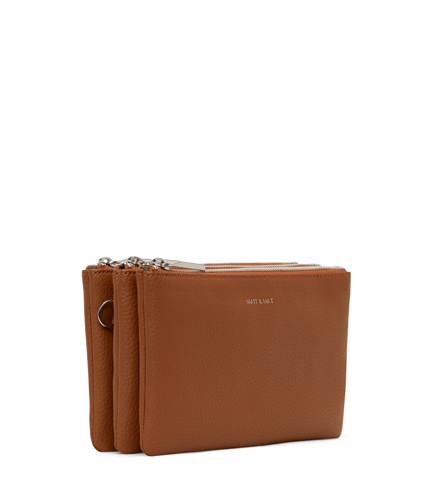 TRIPLET Vegan Crossbody Bag - Purity | Color: Tan - variant::carotene