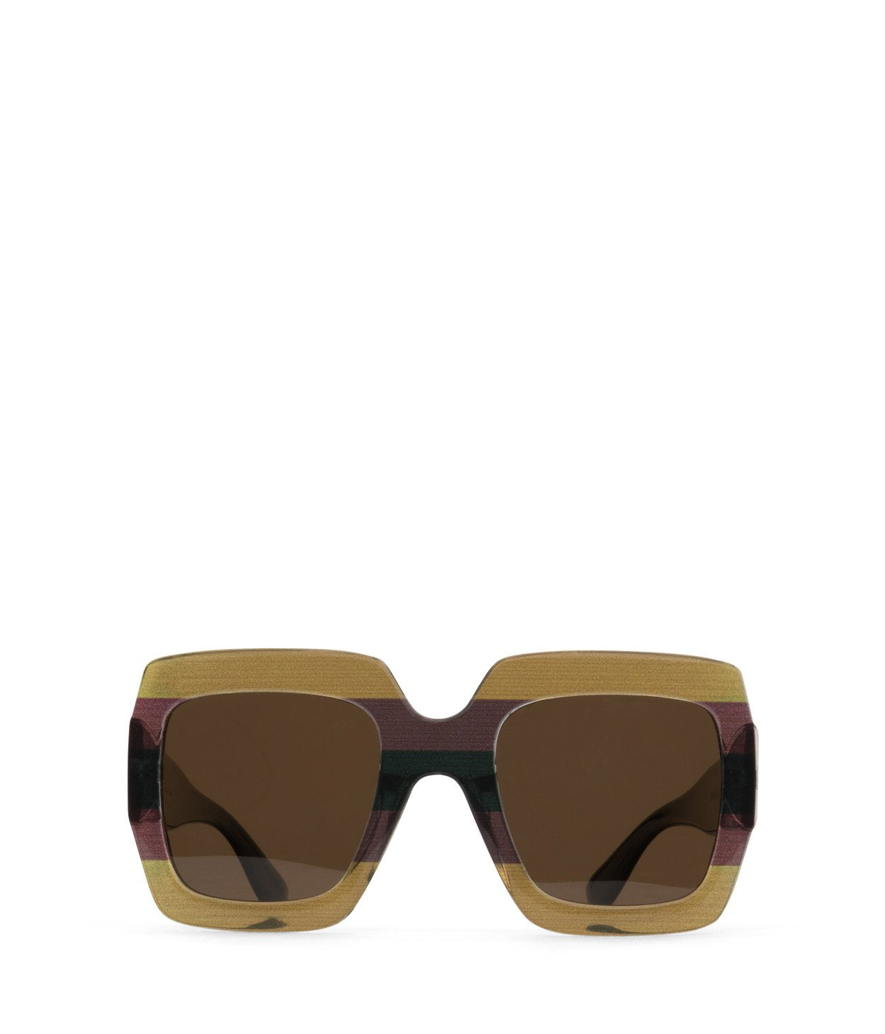 AVILA Square Sunglasses | Color: Brown - variant::brown