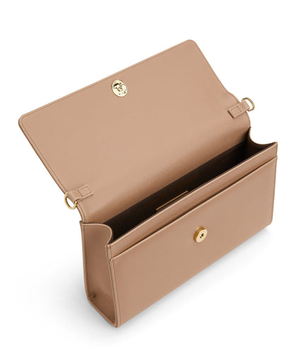 DREWLG Large Vegan Crossbody Bag - Vintage | Color: Beige - variant::seed