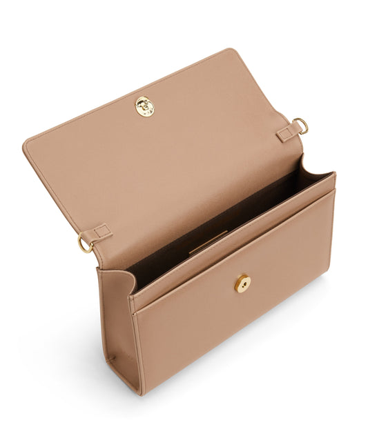 DREWLG Large Vegan Crossbody Bag - Vintage | Color: Beige - variant::seed