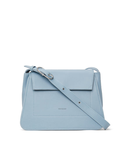 LEIA Vegan Shoulder Bag - Vintage | Color: Blue - variant::breeze