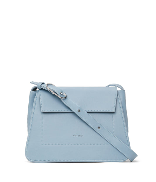 LEIA Vegan Shoulder Bag - Vintage | Color: Blue - variant::breeze