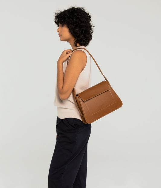 LEIA Vegan Shoulder Bag - Vintage | Color: Blue - variant::breeze
